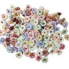 Bulk 100-Pack Mini Daisy Flower Heads, 1" Realistic Faux Flowers for DIY Wedding Crafts, Corsages & Millinery Embellishments