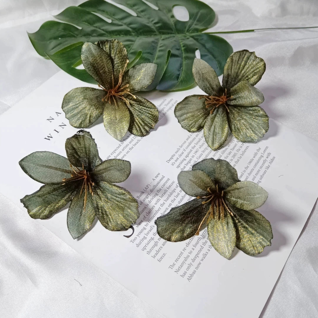 3" Real-Touch Faux Lily Flower Head, Perfect for DIY Boutonnières, Wedding Decor, Gift Wrapping, Home Decor, Floral Arrangements
