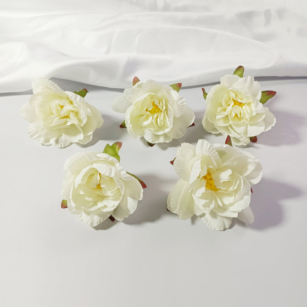 10-Pack Silk Water Lily Flower Heads, 3" Large Realistic Faux Peony Style Blooms, Loose Artificial Flowers for DIY Crafts, Wedding Decor, Event Design
