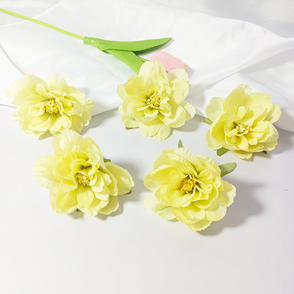 10-Pack Silk Water Lily Flower Heads, 3" Large Realistic Faux Peony Style Blooms, Loose Artificial Flowers for DIY Crafts, Wedding Decor, Event Design