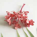 Artificial Frosted Greenery Picks, 6.5" Pine Mist Stems, Realistic Filler Foliage for DIY Wreaths, Weddings & Crafts, Available in 8 Colours