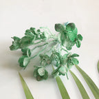 Artificial Frosted Greenery Picks, 6.5" Pine Mist Stems, Realistic Filler Foliage for DIY Wreaths, Weddings & Crafts, Available in 8 Colours