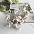 Artificial Baby's Breath Stems, 6.5" Mini Frosted Gypsophila Bunch for DIY Crafts, Wedding Bouquets, Corsages, Vase Filler, Bulk Options