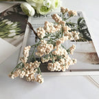 Artificial Baby's Breath Stems, 6.5" Mini Frosted Gypsophila Bunch for DIY Crafts, Wedding Bouquets, Corsages, Vase Filler, Bulk Options