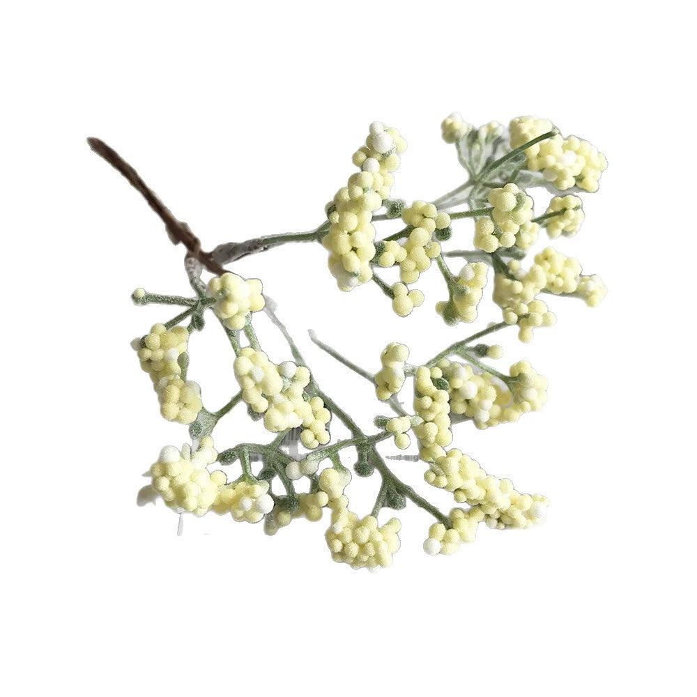 Artificial Baby's Breath Stems, 6.5" Mini Frosted Gypsophila Bunch for DIY Crafts, Wedding Bouquets, Corsages, Vase Filler, Bulk Options