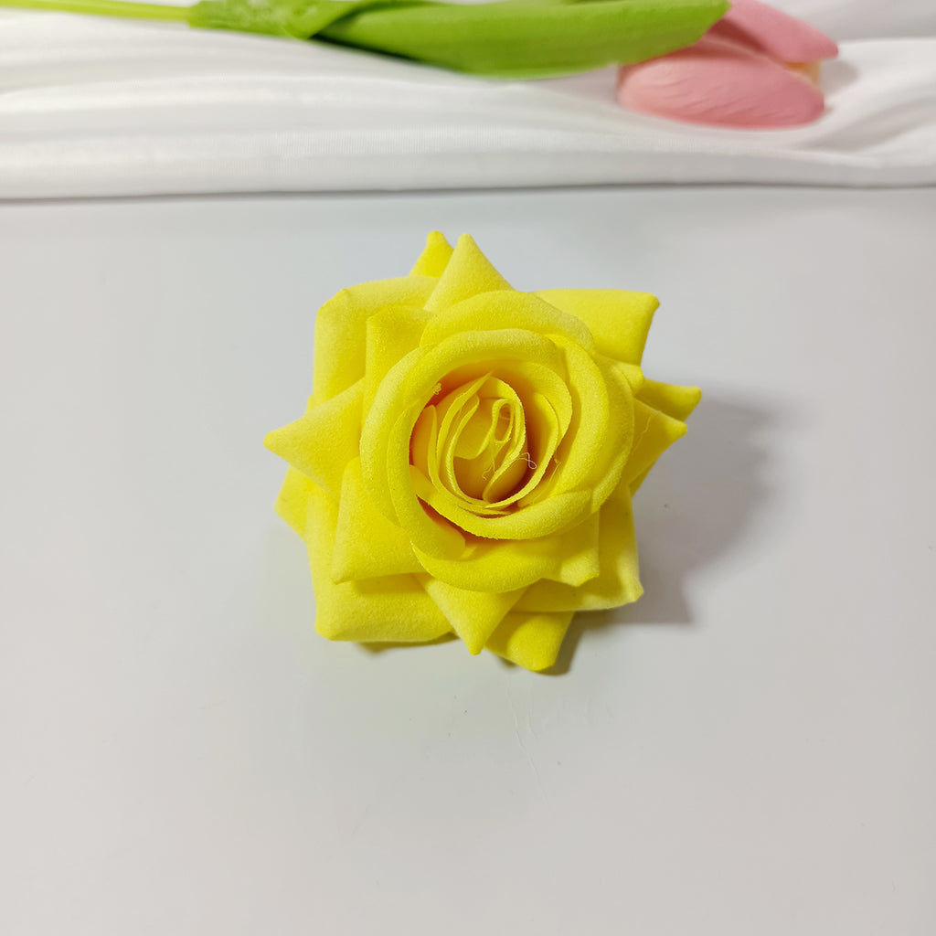 2" Velvet Rose Heads, Soft Artificial Craft Flowers for DIY Weddings, Corsages, Bouquets & Event Decor, Bulk Wholesale