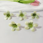 10 Pcs Faux Wildflower Heads, 1.5" Small Silk Flowers for DIY Crafts, Wedding Corsages, Wreath Making, Rustic Home Decor, Flower Walls