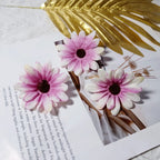 Realistic 3" Daisy Flower Heads, Soft Fabric, Perfect for DIY Wedding Decor, Home Accents, Gift Wrapping, Floral Arrangements