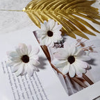 Realistic 3" Daisy Flower Heads, Soft Fabric, Perfect for DIY Wedding Decor, Home Accents, Gift Wrapping, Floral Arrangements