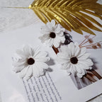 Realistic 3" Daisy Flower Heads, Soft Fabric, Perfect for DIY Wedding Decor, Home Accents, Gift Wrapping, Floral Arrangements