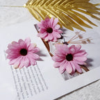 Realistic 3" Daisy Flower Heads, Soft Fabric, Perfect for DIY Wedding Decor, Home Accents, Gift Wrapping, Floral Arrangements