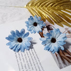Realistic 3" Daisy Flower Heads, Soft Fabric, Perfect for DIY Wedding Decor, Home Accents, Gift Wrapping, Floral Arrangements