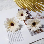 Realistic 3" Daisy Flower Heads, Soft Fabric, Perfect for DIY Wedding Decor, Home Accents, Gift Wrapping, Floral Arrangements
