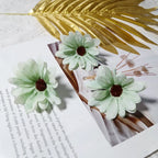 Realistic 3" Daisy Flower Heads, Soft Fabric, Perfect for DIY Wedding Decor, Home Accents, Gift Wrapping, Floral Arrangements