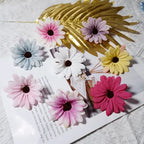 Realistic 3" Daisy Flower Heads, Soft Fabric, Perfect for DIY Wedding Decor, Home Accents, Gift Wrapping, Floral Arrangements