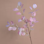 Autumn Money Leaf Eucalyptus Stem, 33" Real-Touch Faux Plant Branch, Lifelike Greenery for Tall Vases, Home Decor, Weddings & Events