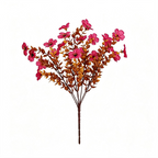 Autumn Eucalyptus & Violet Faux Floral Stems, 12-Pack, 14" Life-Like Greenery for Wedding Bouquets, Event Decor, Vase Arrangements & Home Styling