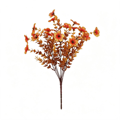 Autumn Eucalyptus & Violet Faux Floral Stems, 12-Pack, 14" Life-Like Greenery for Wedding Bouquets, Event Decor, Vase Arrangements & Home Styling