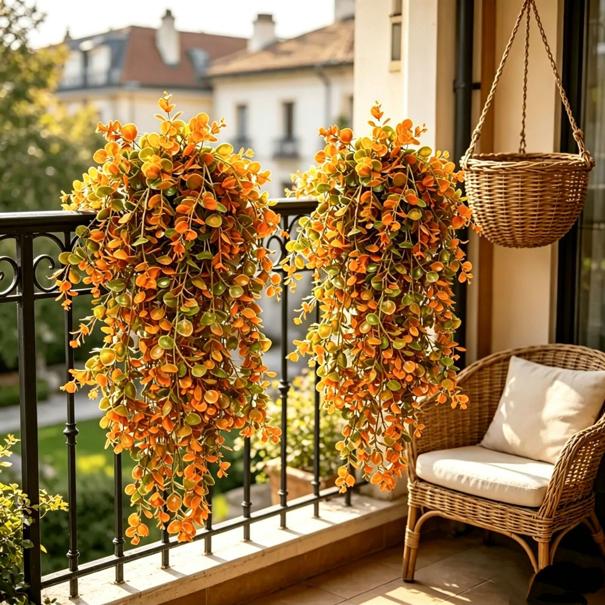 Autumn Eucalyptus Wall Hanging, 30" Real-Touch Faux Greenery, Ideal for Home Decor, Weddings, and Cottagecore Style