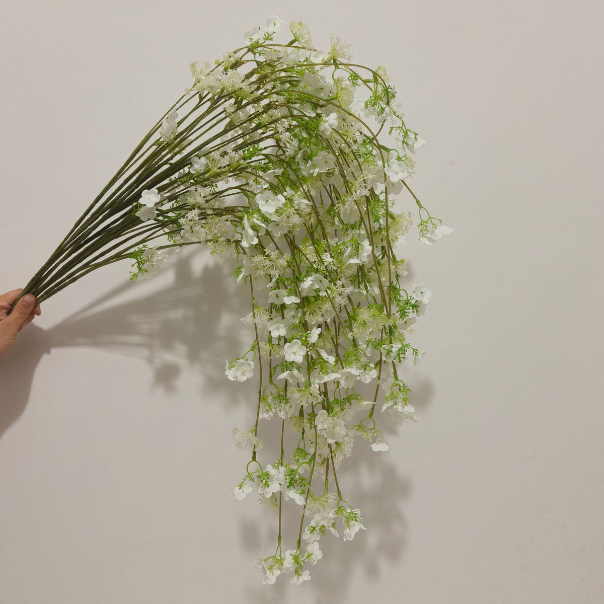 5-Pack Long Trailing Blossom Stems, 37-Inch Realistic Weeping Faux Flowers, Artificial Cascading Sprays for Tall Vases, Wedding Decor, Home