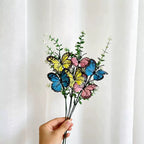 10 Stems Faux Butterfly Orchid, 12" Bulk Set of Lifelike Phalaenopsis Flowers, Artificial Floral Stems for Vase, Wedding, DIY Home Decor