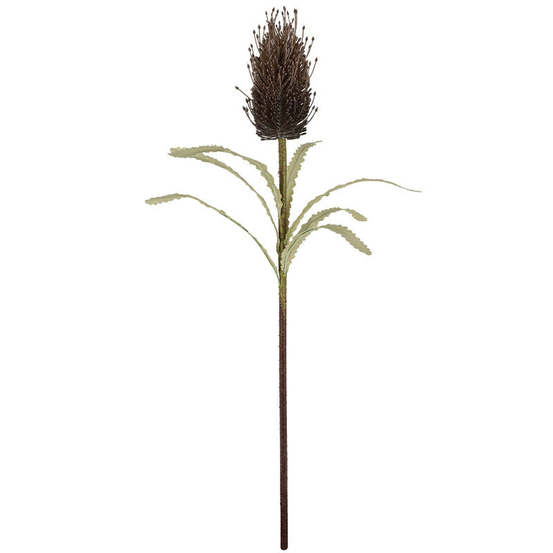 Artificial Phalaenopsis Orchid Stem, 28" Real-Touch Silk Flower for Vase Arrangements, Home Decor, Hotel & Wedding Centerpieces – Vintage Tones (5 Colors)
