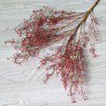 Artificial Star Grass & Mist Pine Faux Plant, 35" Tall, Real-Touch Green, Orange, Pink, Red, White, Modern Home Decor, Hotel Styling, Window Display