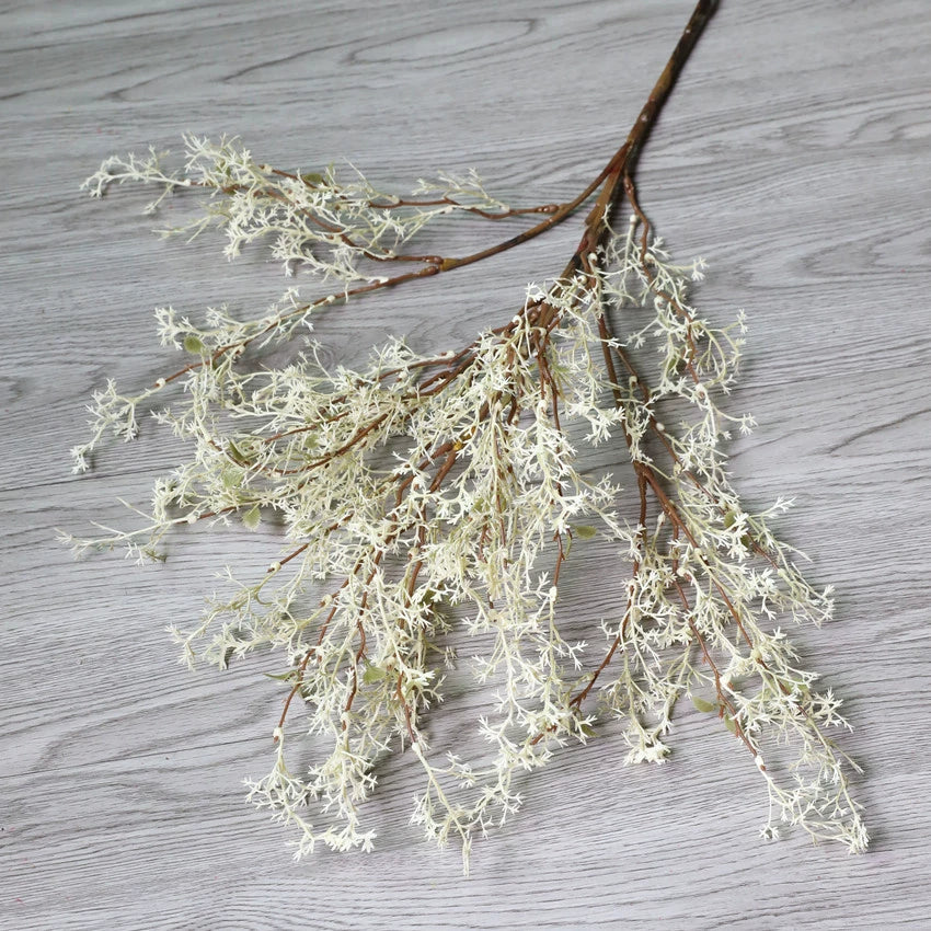 Artificial Star Grass & Mist Pine Faux Plant, 35" Tall, Real-Touch Green, Orange, Pink, Red, White, Modern Home Decor, Hotel Styling, Window Display