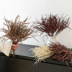 Autumn Coral Grass Bouquet 18" Real-Touch Faux Flowers | Perfect for Weddings, Home Decor, and Event Styling, 45cm Plastic Arrangement