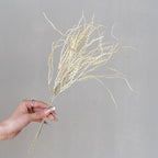 Autumn Coral Grass Bouquet 18" Real-Touch Faux Flowers | Perfect for Weddings, Home Decor, and Event Styling, 45cm Plastic Arrangement