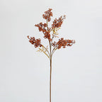 Artificial Nandina Berry Branch with Red Berries, 30" Tall Faux Floral Stem for Holiday Decor, Christmas Centerpieces, Wedding & Home Decor