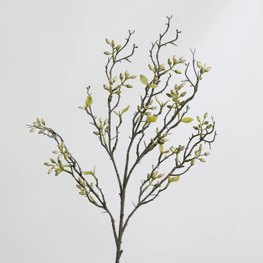 Artificial Eucalyptus Stems, 31" Realistic Faux Greenery Branches for Vase Arrangements, Home Decor, Wedding & Event Florals - Set of 1 (Green, Gray, Brown, Yellow)