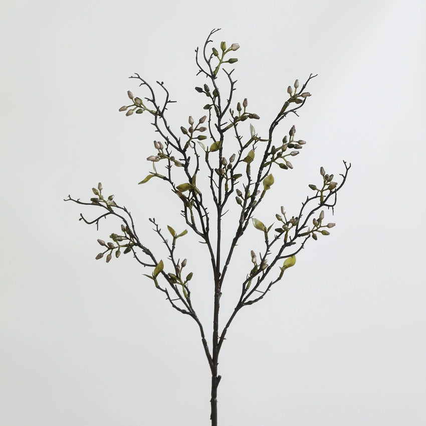 Artificial Eucalyptus Stems, 31" Realistic Faux Greenery Branches for Vase Arrangements, Home Decor, Wedding & Event Florals - Set of 1 (Green, Gray, Brown, Yellow)