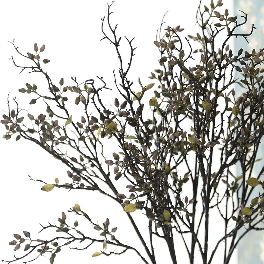 Artificial Eucalyptus Stems, 31" Realistic Faux Greenery Branches for Vase Arrangements, Home Decor, Wedding & Event Florals - Set of 1 (Green, Gray, Brown, Yellow)