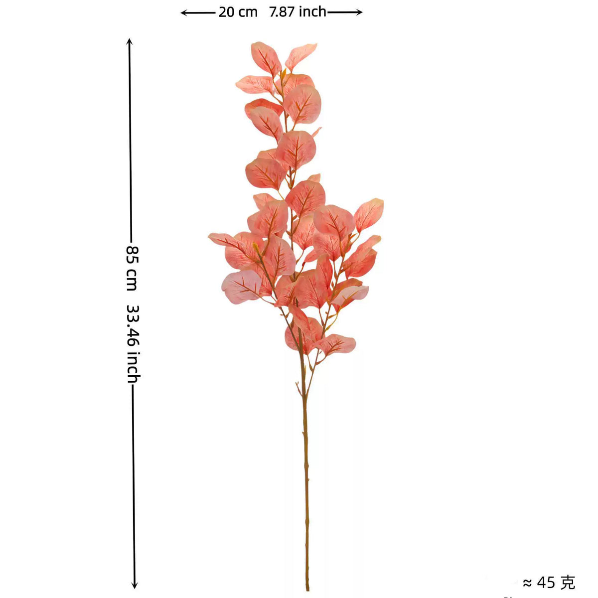 Artificial Eucalyptus Leaves Stems, 33" Real-Touch Faux Greenery, Bulk Pack of 9 Stems for Home Decor, Weddings & Floral Arrangements