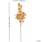 Artificial Eucalyptus Leaves Stems, 33" Real-Touch Faux Greenery, Bulk Pack of 9 Stems for Home Decor, Weddings & Floral Arrangements