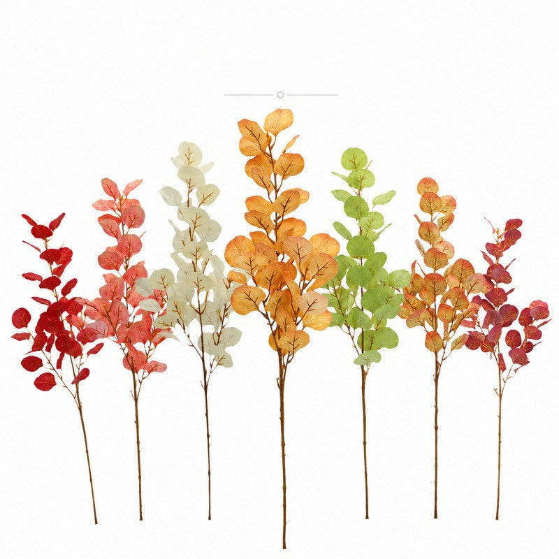 Artificial Eucalyptus Leaves Stems, 33" Real-Touch Faux Greenery, Bulk Pack of 9 Stems for Home Decor, Weddings & Floral Arrangements