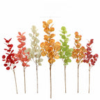 Artificial Eucalyptus Leaves Stems, 33" Real-Touch Faux Greenery, Bulk Pack of 9 Stems for Home Decor, Weddings & Floral Arrangements