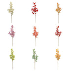 Artificial Eucalyptus Leaves Stems, 33" Real-Touch Faux Greenery, Bulk Pack of 9 Stems for Home Decor, Weddings & Floral Arrangements