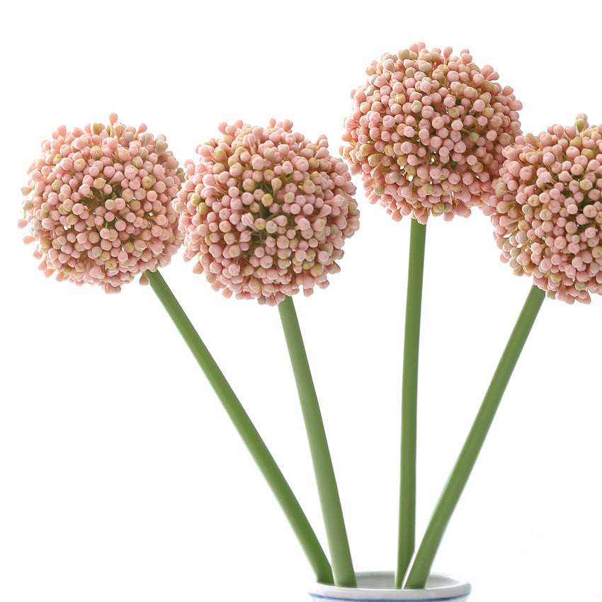 Real-Touch Artificial Hydrangea Stems, 21" Tall with 4" Bloom Heads, Lifelike Faux Floral Arrangement for Vases, Home Decor, Weddings & Commercial Displays (Set of 1, No Vase Included)