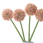 Real-Touch Artificial Hydrangea Stems, 21" Tall with 4" Bloom Heads, Lifelike Faux Floral Arrangement for Vases, Home Decor, Weddings & Commercial Displays (Set of 1, No Vase Included)