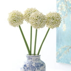 Real-Touch Artificial Hydrangea Stems, 21" Tall with 4" Bloom Heads, Lifelike Faux Floral Arrangement for Vases, Home Decor, Weddings & Commercial Displays (Set of 1, No Vase Included)