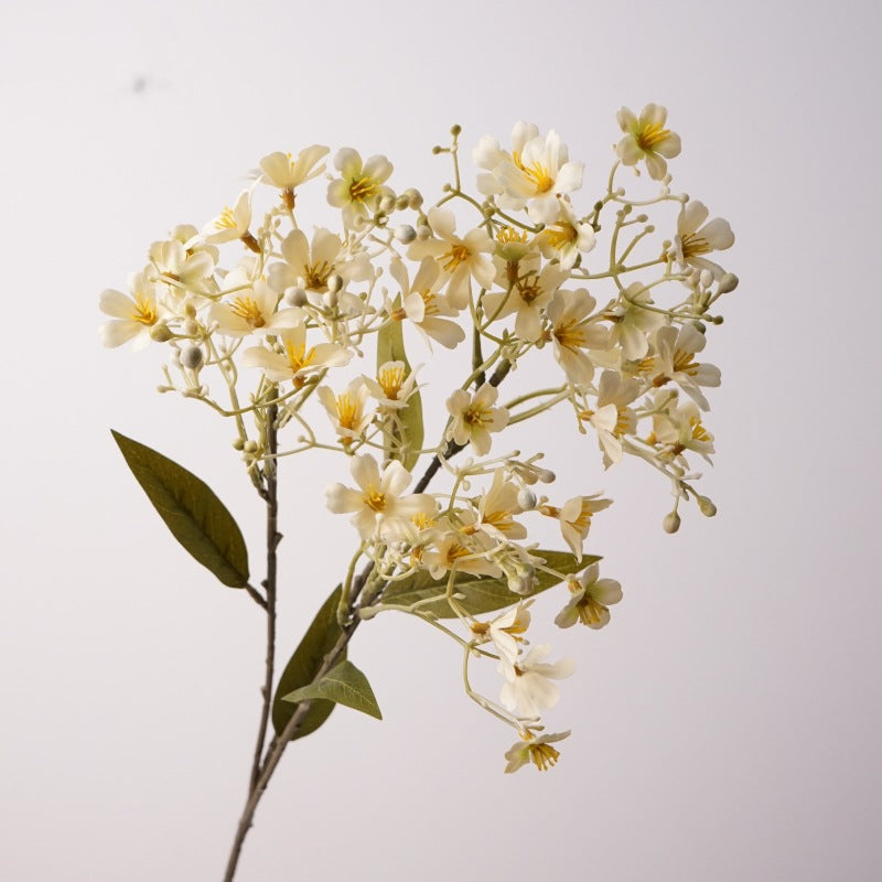 Realistic Daphne Artificial Flower Stem, 24" Long with Delicate Blooms, Perfect for Vase Arrangements, Wedding Decor & Home Styling