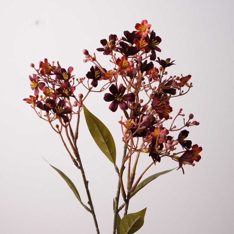 Realistic Daphne Artificial Flower Stem, 24" Long with Delicate Blooms, Perfect for Vase Arrangements, Wedding Decor & Home Styling