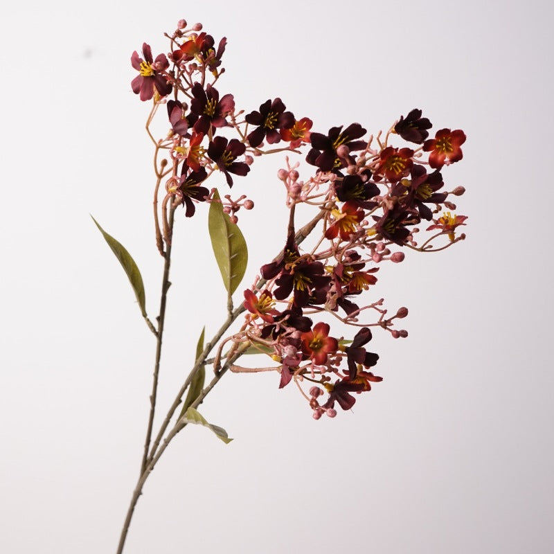 Realistic Daphne Artificial Flower Stem, 24" Long with Delicate Blooms, Perfect for Vase Arrangements, Wedding Decor & Home Styling