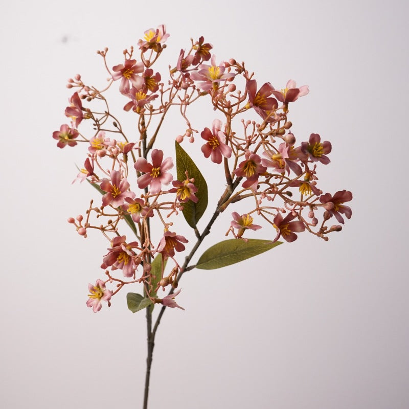 Realistic Daphne Artificial Flower Stem, 24" Long with Delicate Blooms, Perfect for Vase Arrangements, Wedding Decor & Home Styling