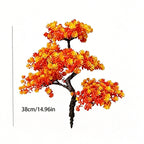 Artificial Maple Branches, 15" Fall Foliage Stems for Vases, Home Decor, Weddings & Events, Real-Touch Mixed Material