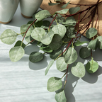 Eucalyptus Artificial Leaves, 35" Real-Touch Greenery Stems for Wedding Decor, Home Arrangements, and Bulk Floral Design