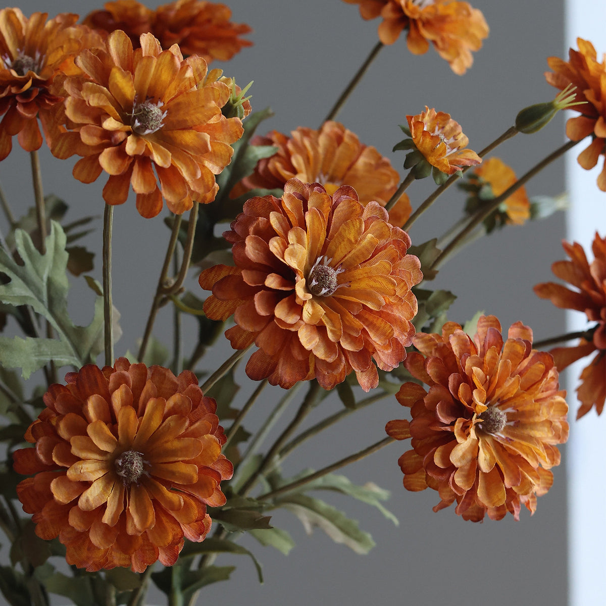 Artificial Daisy Stem, 21" Real-Touch Silk Flower for Vase Arrangements, Home Decor, Weddings & Cottagecore Style