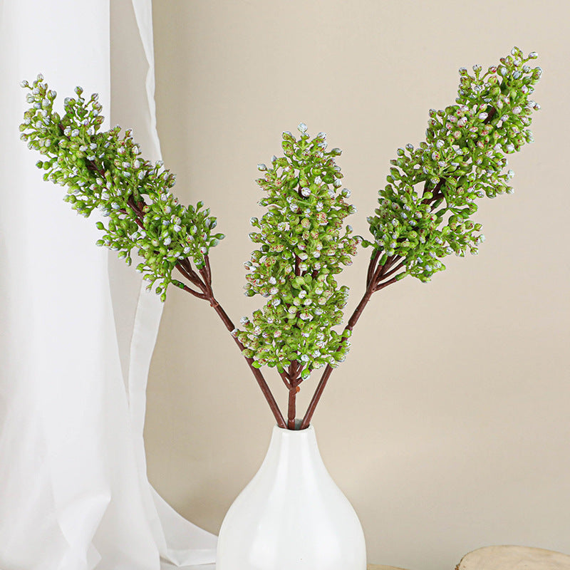 Artificial Spider Plant, 19" Single-Stem Plastic Faux Greenery, Realistic Home Decor, Wedding & Event Arrangements, Bulk Wholesale